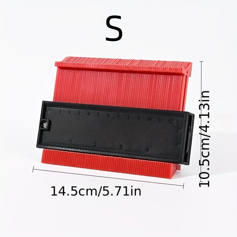 TEMU Adjustable Contour Gauge Profile Duplicator, Copy Irregular Shapes For Woodworking, Tiles, Carpet, Laminate, Projects