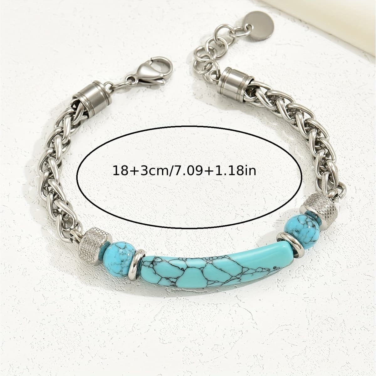 TEMU A European And Stainless Steel Exquisite And Light Luxury Bracelet For Women' Vacation Wearing Accessories As A Gift