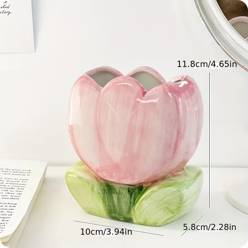 TEMU A Floral Makeup Brush Storage Bucket, A Pen Holder For The Office, A Decorative Item For The Bedroom, Perfect For Desktop Organization, And A Great Gift For Halloween And Christmas.