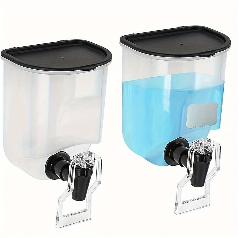 TEMU 2 Durable Wall-mounted Mouthwash Dispenser, 21 Oz Plastic Container, No Electricity Required, Bathroom Organization And Storage Additions