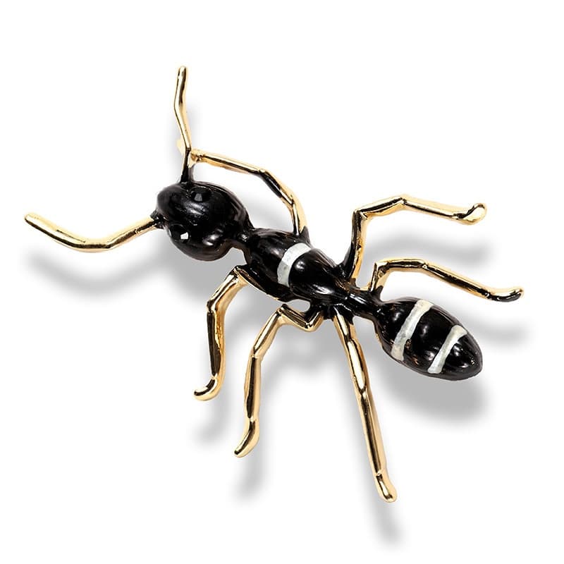 TEMU Easy Stripe Enamel Brooch Exaggerated Insect Pin Brooches Men And Women Western Additions Party
