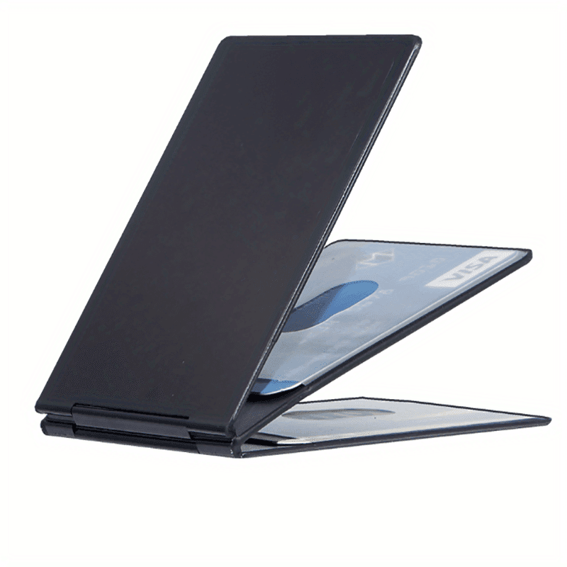 TEMU Ultra-thin Aluminum Alloy Card Holder Wallet - Slim Mini Id/ License Case With Bank Card Slot, - Compact & For Cash-free