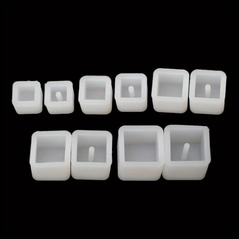 TEMU 10pcs/set Silicone Resin Beads Mold Jewelry Making Resin Casting Mold