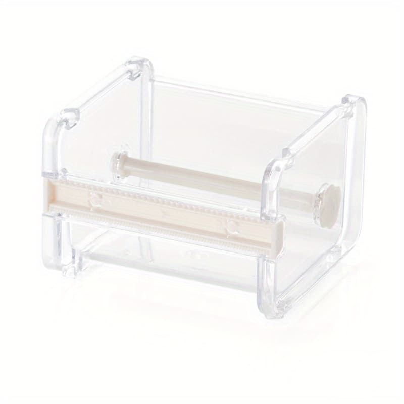 TEMU 1pc Convenient Office Stationery Tape Holder, Tape Cutter, Tape Machine, Desktop Tape Storage Box, Finishing Box