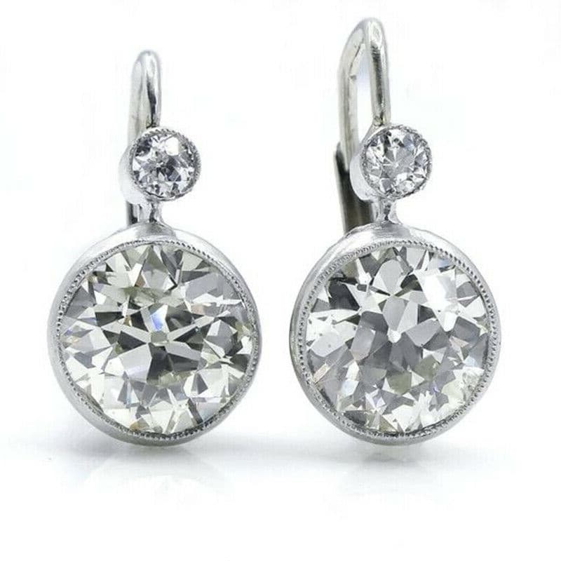 TEMU Pair Of Stylish And Elegant Silvery Earrings For Women, Jewelry Keepsake