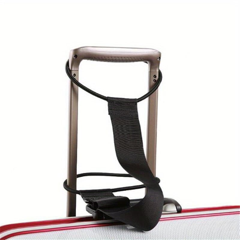 TEMU Elastic Luggage Strap - Adjustable Bungee Carrier For Suitcases, Secure Travel Accessory With Hook And Loop Closure