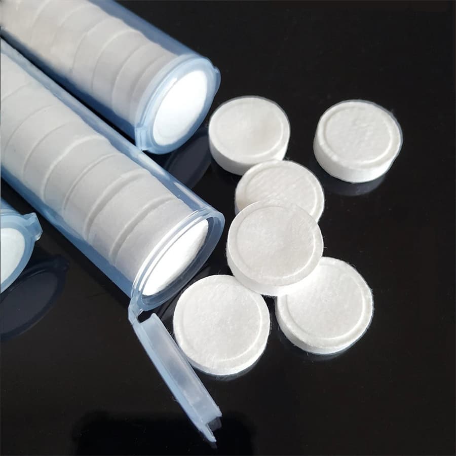 TEMU 1 Tube, Compressed Towels, Non-woven Fabric, Disposable Mini Face Towels, Travel & Outdoor Portable Tube, Space-saving, Hygienic, Quick Expand