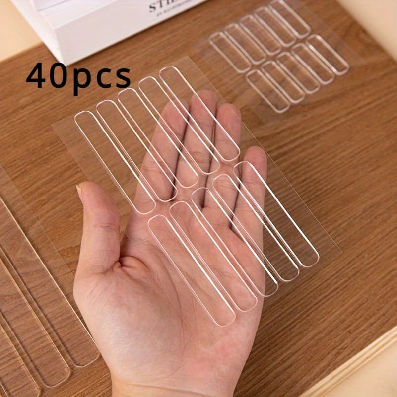 TEMU 40pcs Of Transparent Silicone Bumpers For Cabinet Doors - Adhesive Stoppers Designed To Reduce Noise, Prevent Scratches, And Protect Cabinets