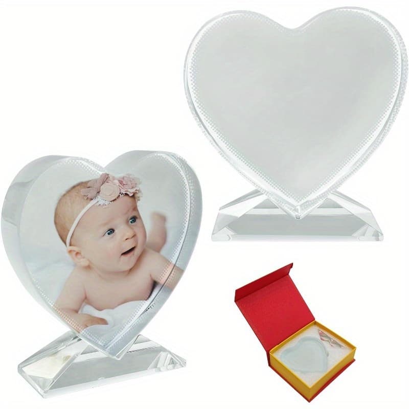 TEMU Sublimation Crystal Blanks, 2 Pack Glass Plaque Blanks For Sublimation Award Plaque, Picture Frame, Sublimation Gifts, Crystal Tabletop Decor, Diy Sublimation Blanks With Improved Gift Box