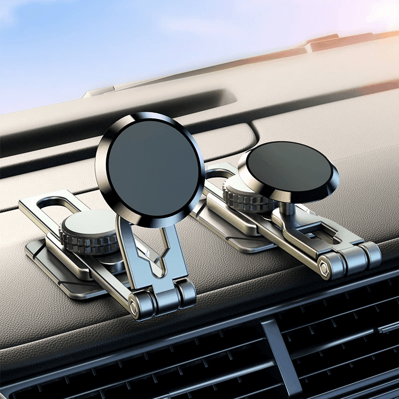 TEMU 720 Rotating Magnetic Car Phone Holder With Extensible Levitation Screen, Alloy Magnet Car Mount For Iphone 16 15 14 Pro Max & Xiaomi