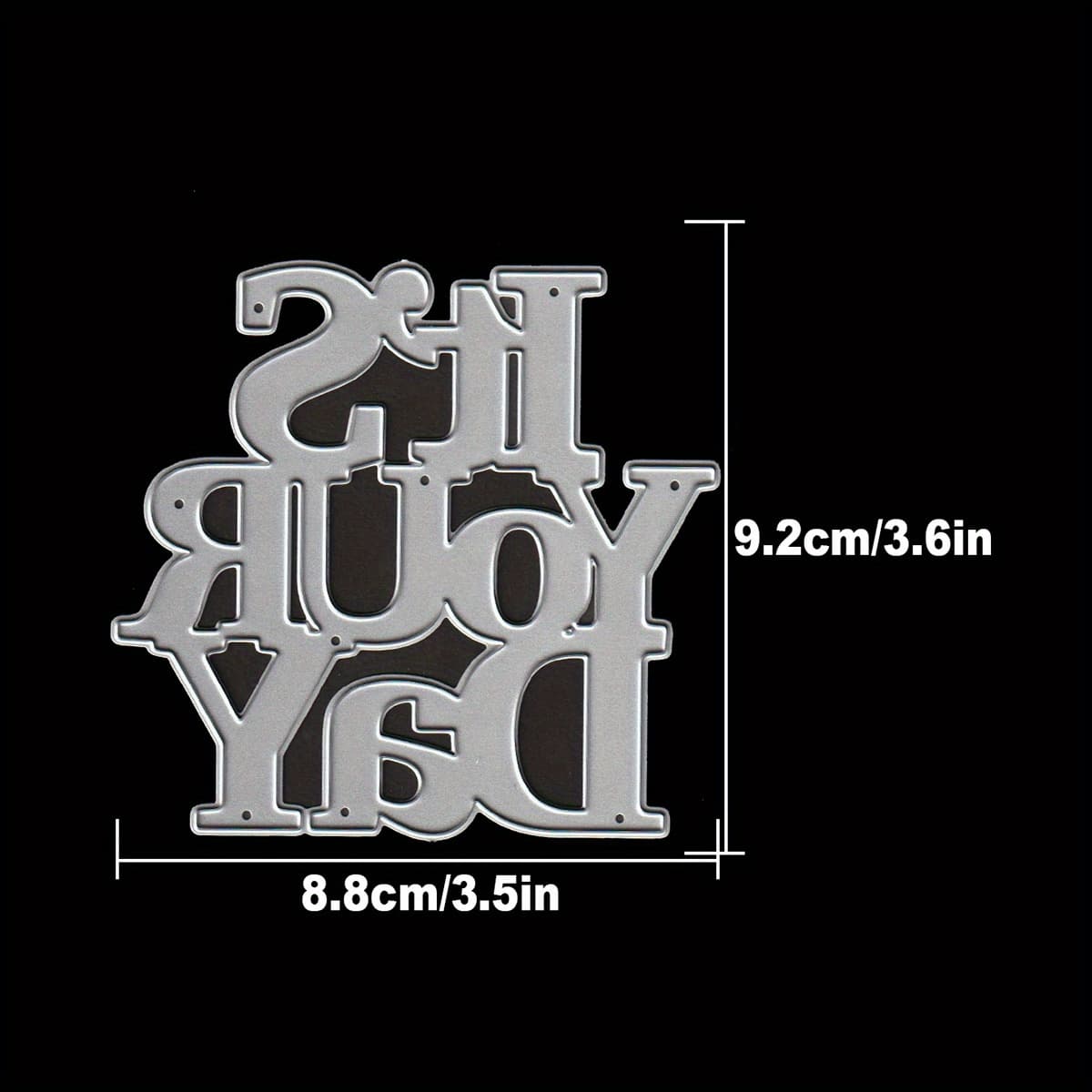 TEMU Adorable Big Words Metal Cutting Dies Cut Die Birthday Wedding Decoration Paper Craft Mold Diy Scrapbooking & Stamping Stencils Supplies