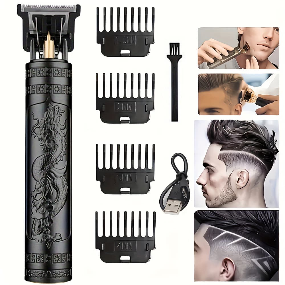 TEMU Cordless Men's Hair Clipper & Trimmer With Usb- Beard Shaver - Cordless Grooming Kit Suitable For Men &, Usb- Hair With Speed Trimmer