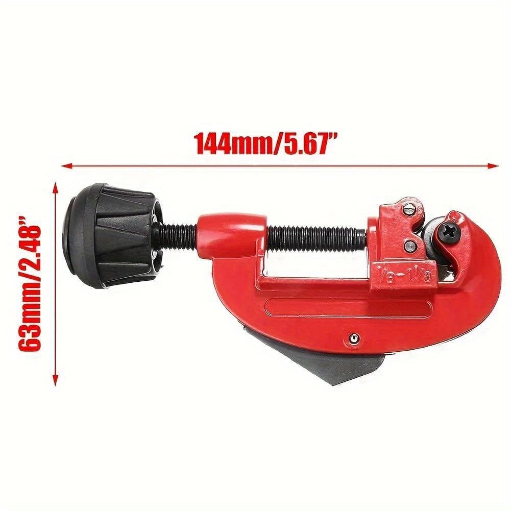 TEMU Heavy-duty Pipe Cutter Tool - 1/8" To 1-1/8" Tubing Cutting, Aluminum Alloy With Steel Blade For Copper, Aluminum & Stainless Steel