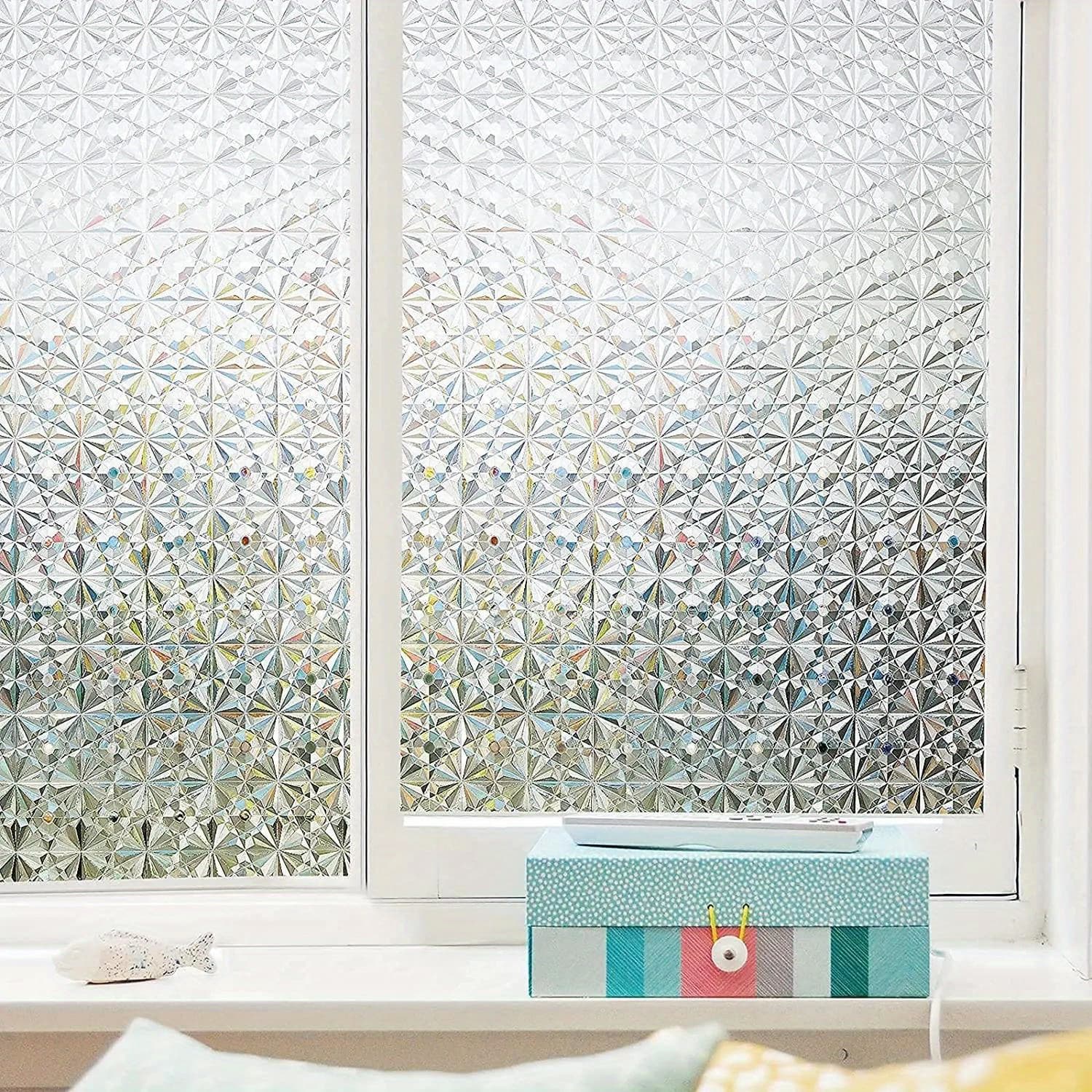 TEMU Glue-free Frosted Glass Film Bathroom Bathroom Door Window Privacy Privacy Shading Light Transmission Static Electricity