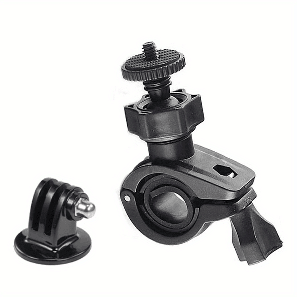 TEMU 360 Degree Rotation Bike Bracket Bicycle Handlebar Mount Holder For Hero 11 10 6 5 Tripod Adapter Camera Additions