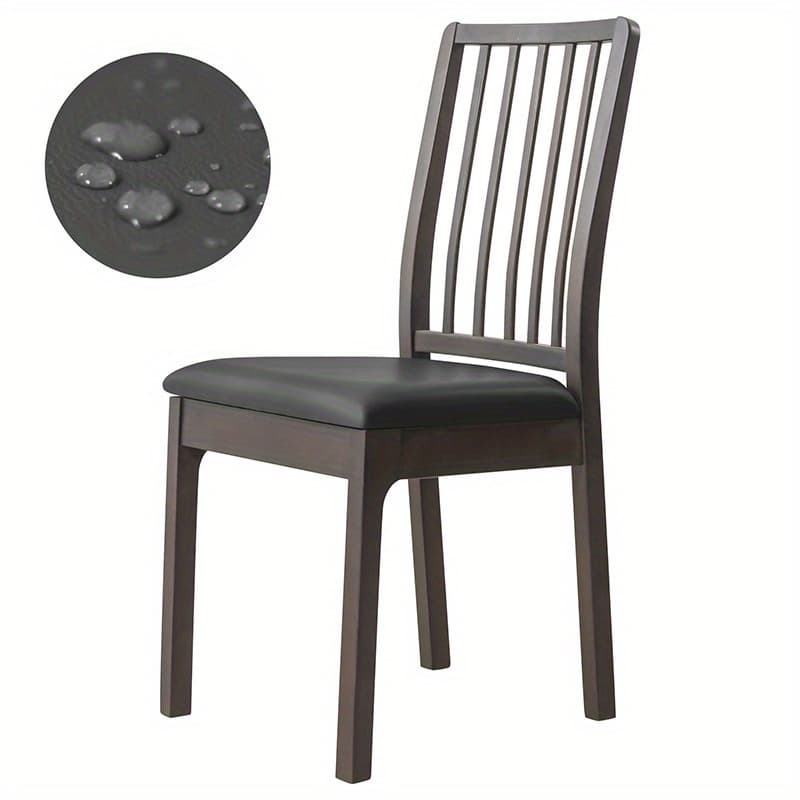 TEMU 1pc Elegant High Quality Pu Leather Chair Covers - Slipcovers With For Dining Room , Home & Hotel