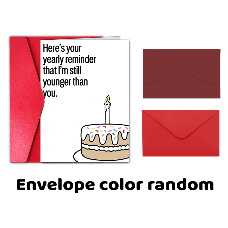 TEMU Humorous 50th Birthday Card - Cartoon Animal Design, Anyone