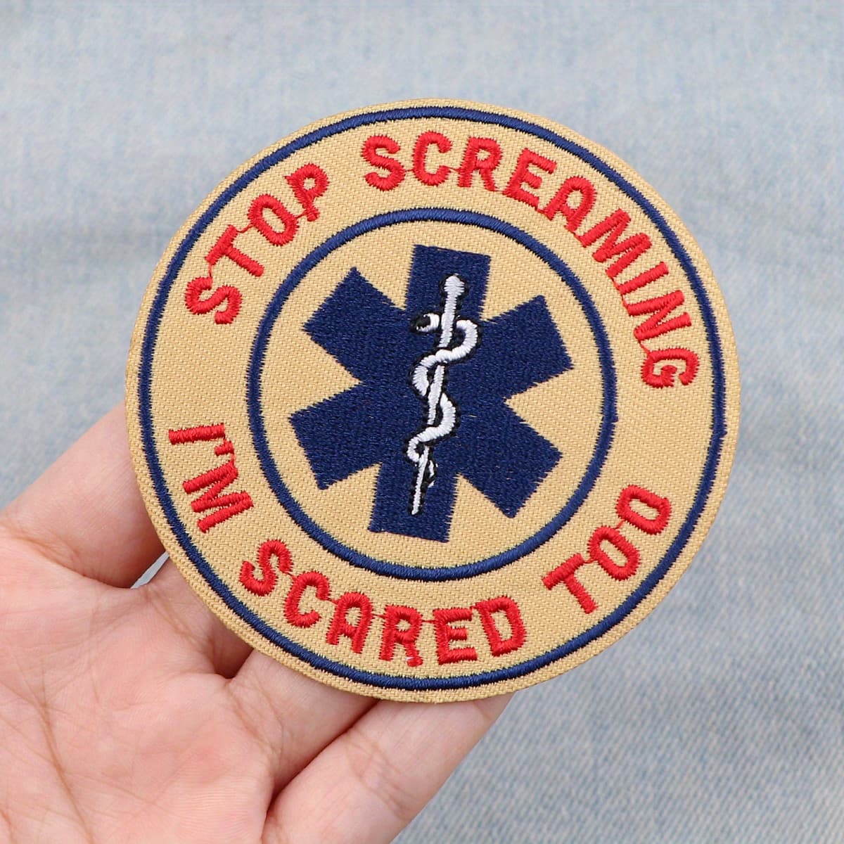 TEMU 1pc For Clothing Patches On Clothes Diy Camping Fusible Patch Applqiue Sewing Embroidered Pacthes