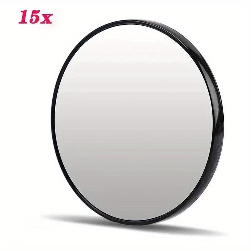 TEMU 5x/10x/15x Magnification Mirror With Suction Cup Blackhead Magnifying Mirror For Bathroom Portable Makeup Round Mirror