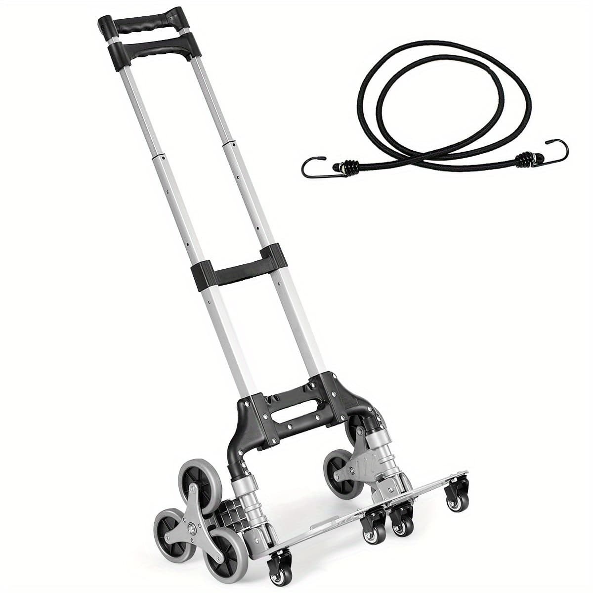TEMU Costway Folding Stair Climbing Cart Portable Hand Truck Utility Dolly W/ Bungee Cord