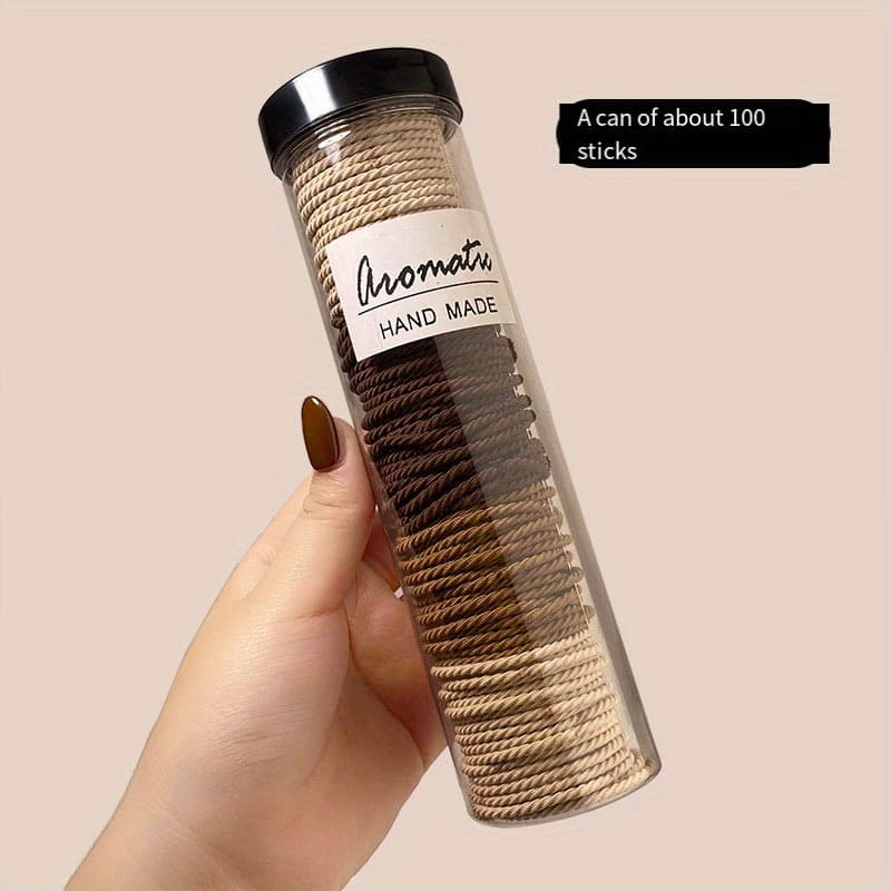 TEMU 100pcs Seamless Hair Rings Elastic Hair Ties Simple All-match Hair Ropes Non-slip Hair Rings