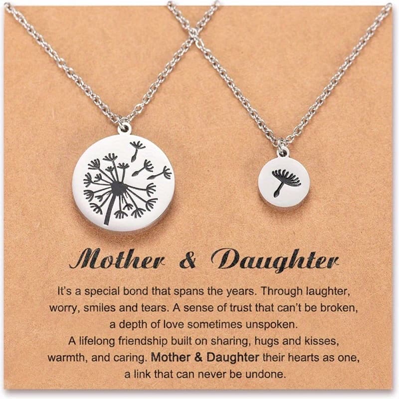 TEMU Mom And Round Necklace 2 To Give Mom For Day Christmas