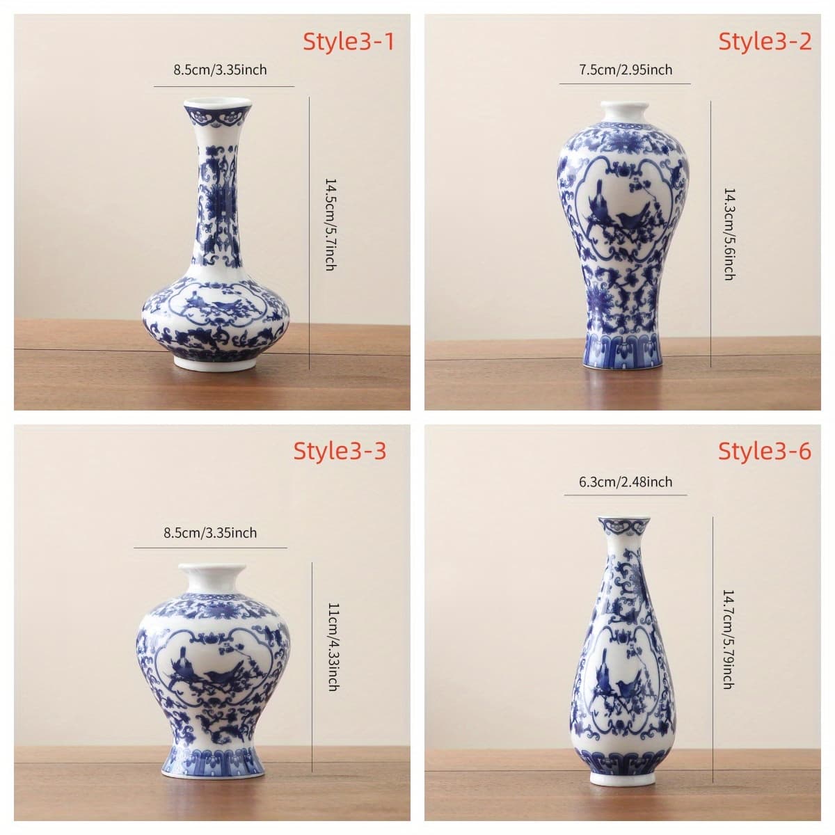 TEMU And White Ceramic Vase Set: Home Decor And - Day, Wedding, Or Any Special Occasion