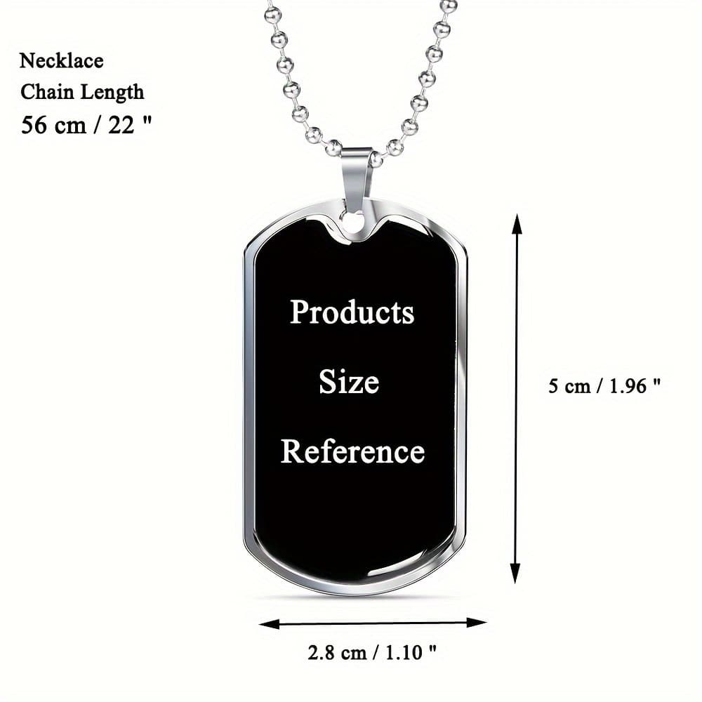 TEMU 1pc Stainless Steel To My Grandson Square Pendant Necklace,