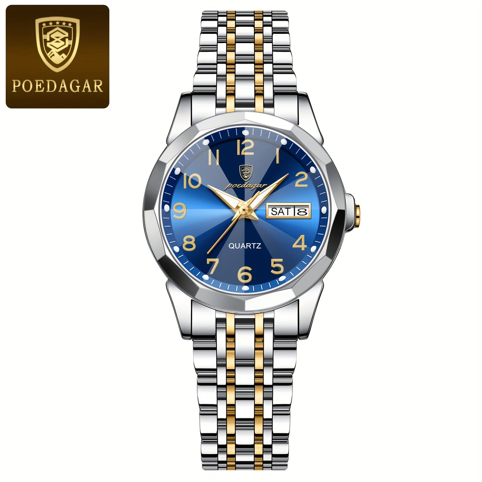 TEMU 1pc Women's Dial Cutting Business Quartz Watch Date Dial Wrist Watch