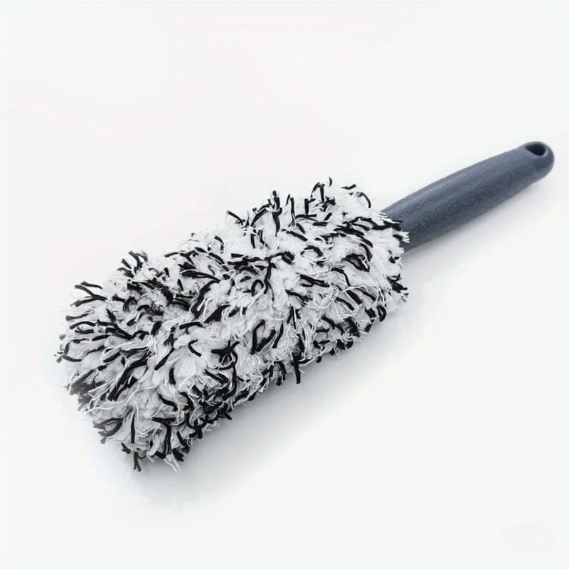 TEMU 1pc Car Wash Brush Microfiber Tire Scrubber Wheel Rim Brush Trunk Motorcycle Dust Remover Detailing Clean Tool Car Cleaning Tools