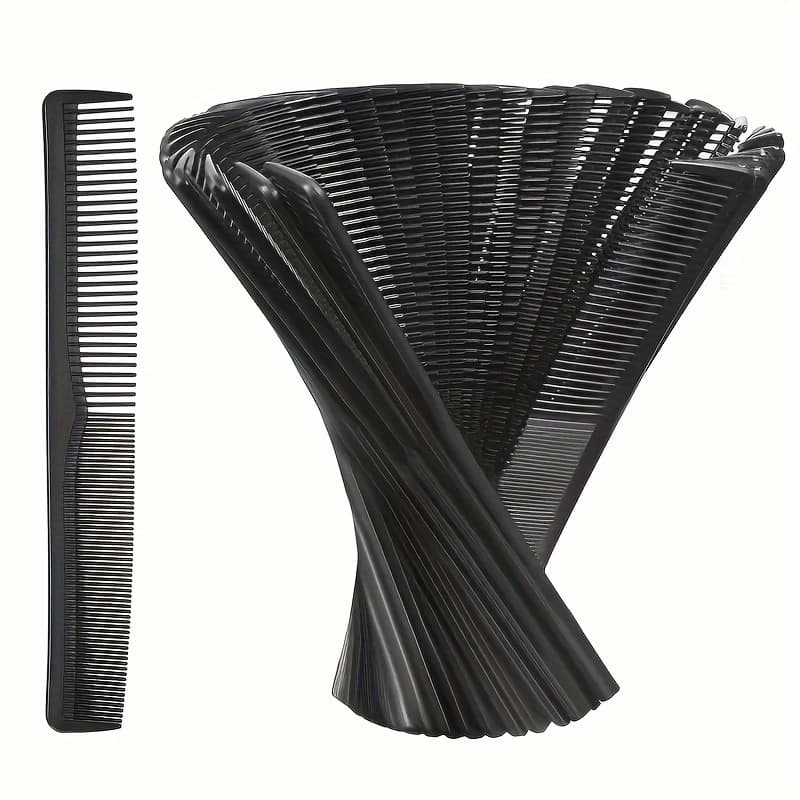 TEMU Set Of 12 Hair Cutting Combs, Double-sided Styling Brushes For Hair