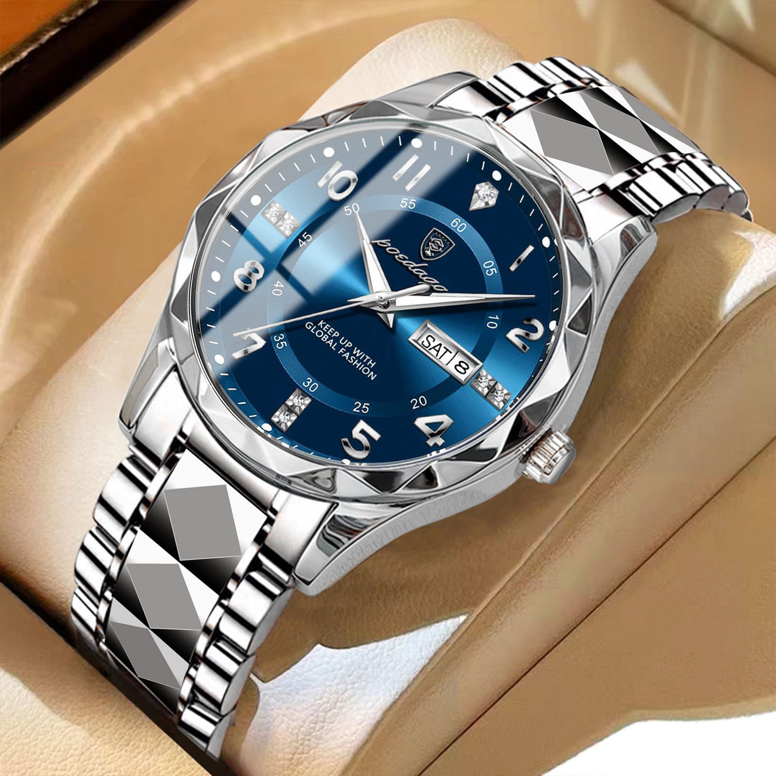 TEMU 1pcs 's Watch Luxury Luminous Quartz Watch