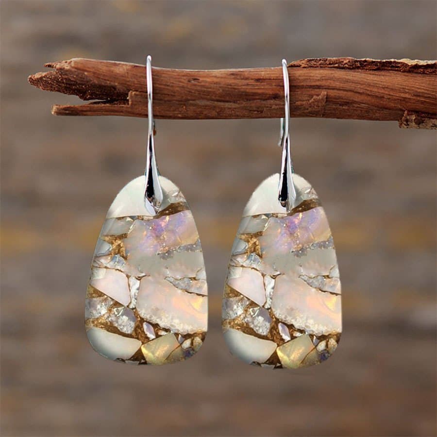 TEMU 2pcs Retro Bohemian Earrings Turquoise Earrings Men's And Women's Earrings Retro Earrings Jewelry Birthday Party Anniversary Gift Earrings Christmas Earrings Valentine's Day Gift