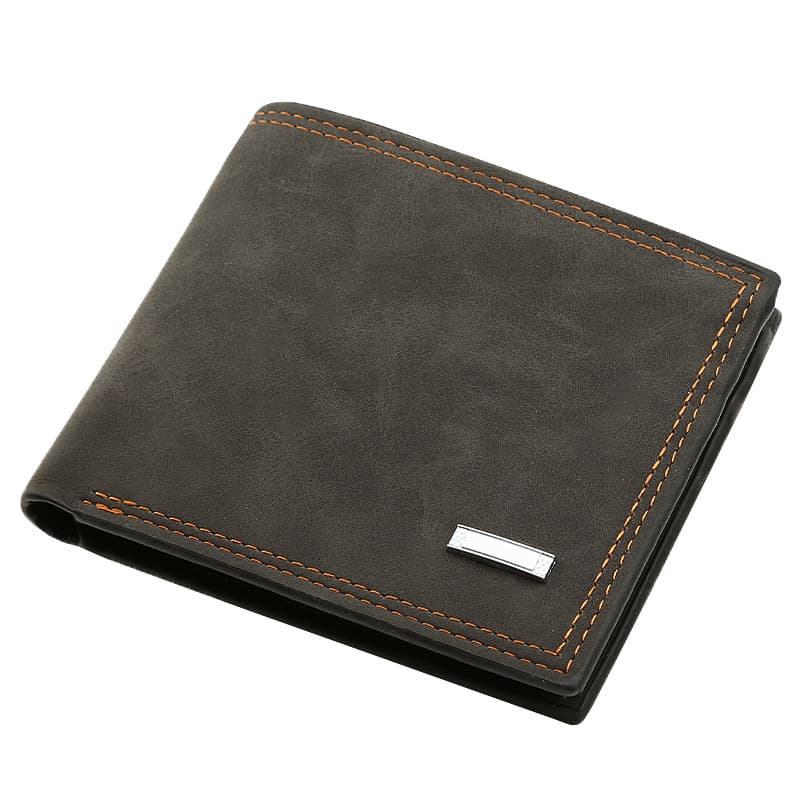 TEMU Men's Casual Leather Wallet, Multifunctional Short Bifold With Card Slots And Coin Pocket, Wallet|classic Wallet Design| Pu Material, Small Wallet