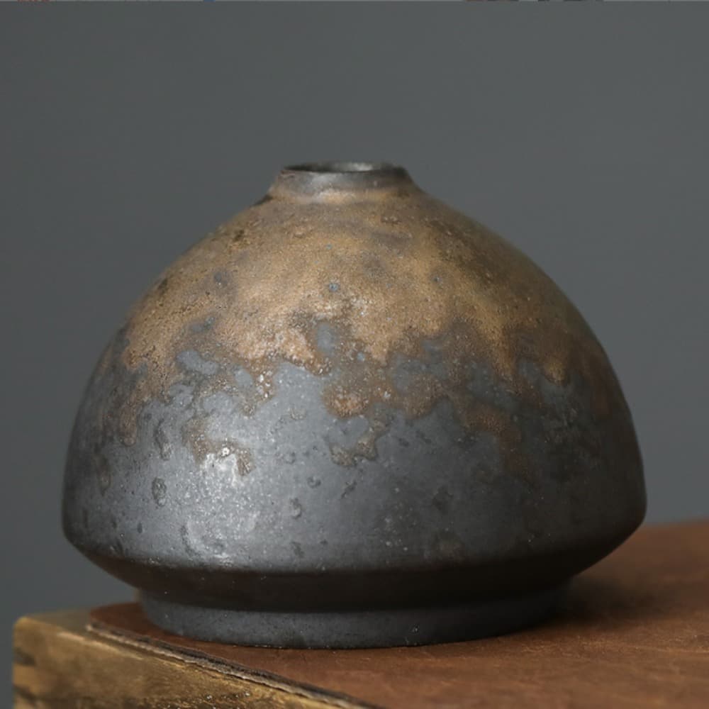 TEMU A Single Piece Of Vintage-style Ceramic Stoneware Vase, Perfect For Displaying Dried And . Ideal For Use On A Desk, In A Bedroom, On A Bookshelf