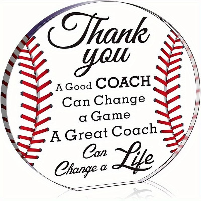 TEMU Acrylic Baseball Gifts For Thank You Gifts Office Desk Decor Appreciation Gift Thank You Gift For Baseball End Of Season Gift For Baseball