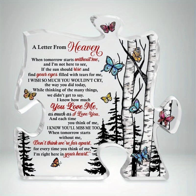TEMU Elegant Memorial Table Centerpiece - Crystal Acrylic With Bereavement Gift Idea