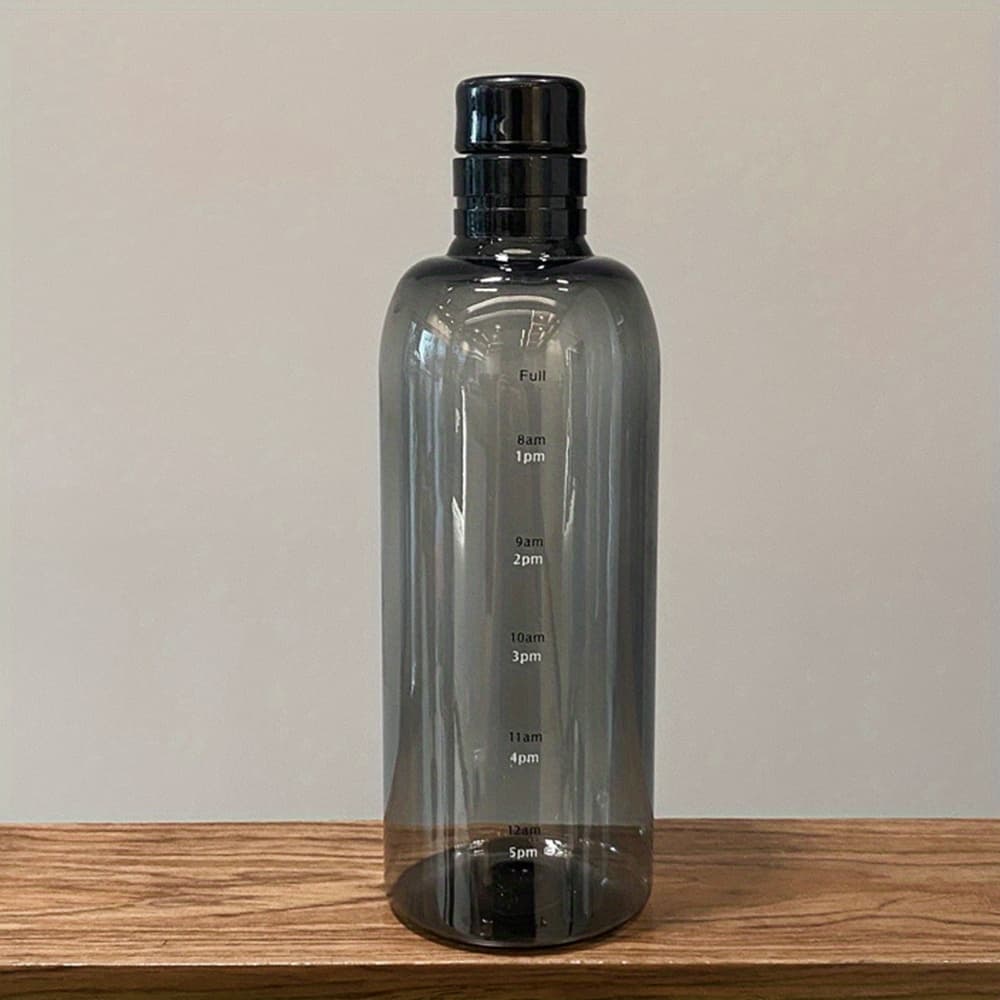 TEMU 25oz/750ml Transparent Plastic Water Bottle With Sport Tumblerful