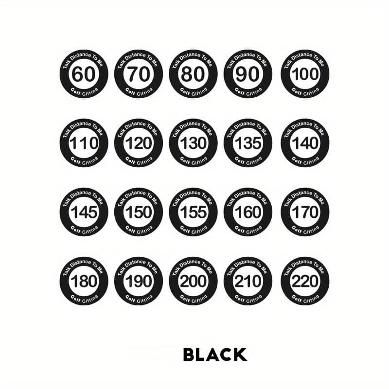 TEMU Patented Golf Distance Mark, Club Mark Abs Plastic Mark Mark Playing Distance Label