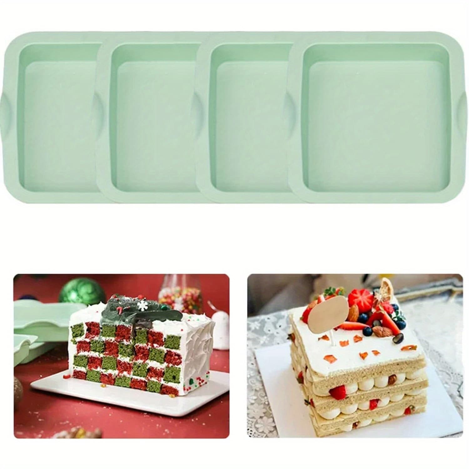 TEMU Set Of Cake Pans For Baking, Ideal For , Pizzas, Vegetable Pancakes, Quiches, And Resin Crafts