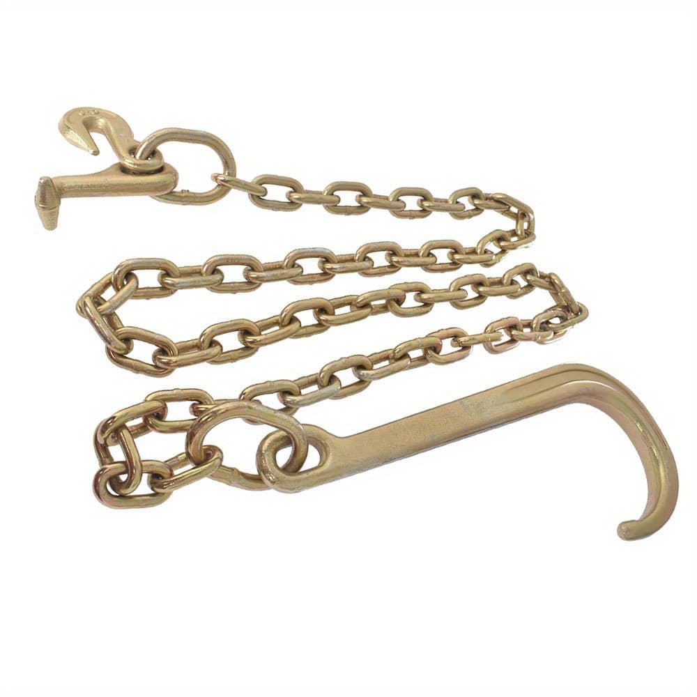 TEMU Wflnhb 5/16 X 6 Ft Grade 70 Tow Chain With 15" And Hook For Recovery Axle