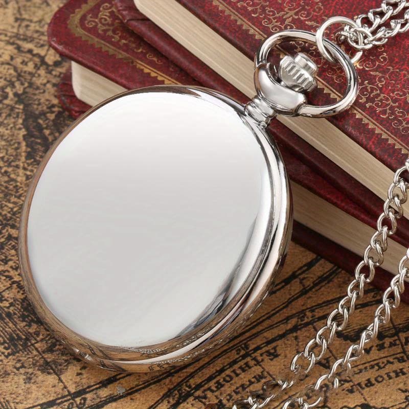 TEMU 1pc Luxury Smooth Quartz Pocket Color Retro Steampunk Necklace Pendant Clock Watches