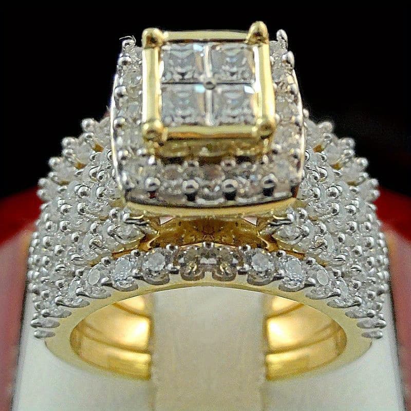 TEMU A Vintage European And American Women's Jewelry Ring With The Same Style