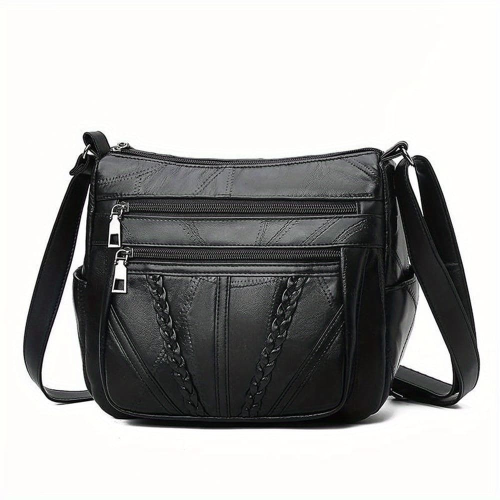 TEMU Women's Bag Middle-aged Bag Mother's Bag Fashion Large Capacity Single Shoulder Mother-in-law Buy Vegetable Bag