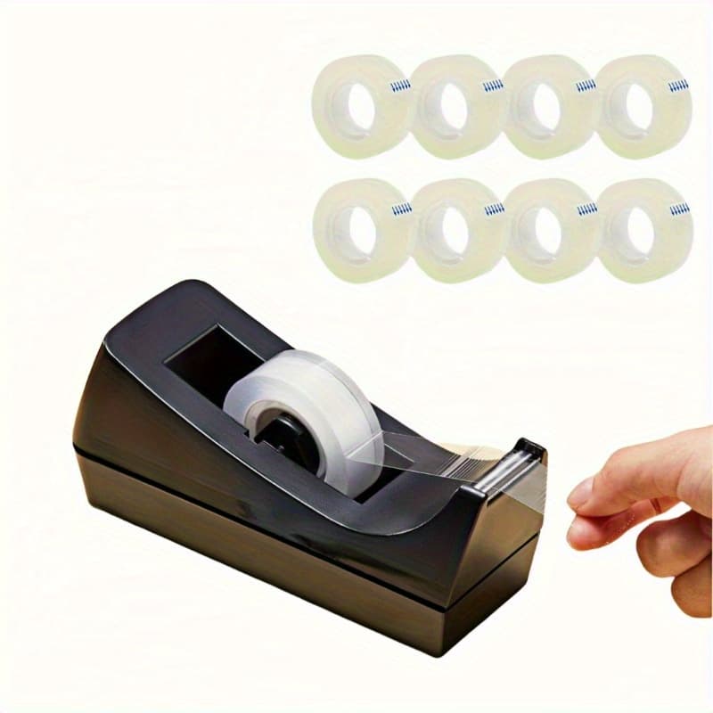 TEMU A Desktop Tape Dispenser That Comes With Of Tape - Features A Non-slip Base - Ideal For Use In Offices, Homes, And Schools