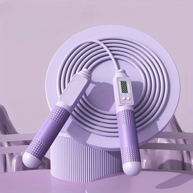 TEMU Premium Weighted Jump Rope For Fitness And Burning - Ideal For Students And Adults, Durable Pvc Material