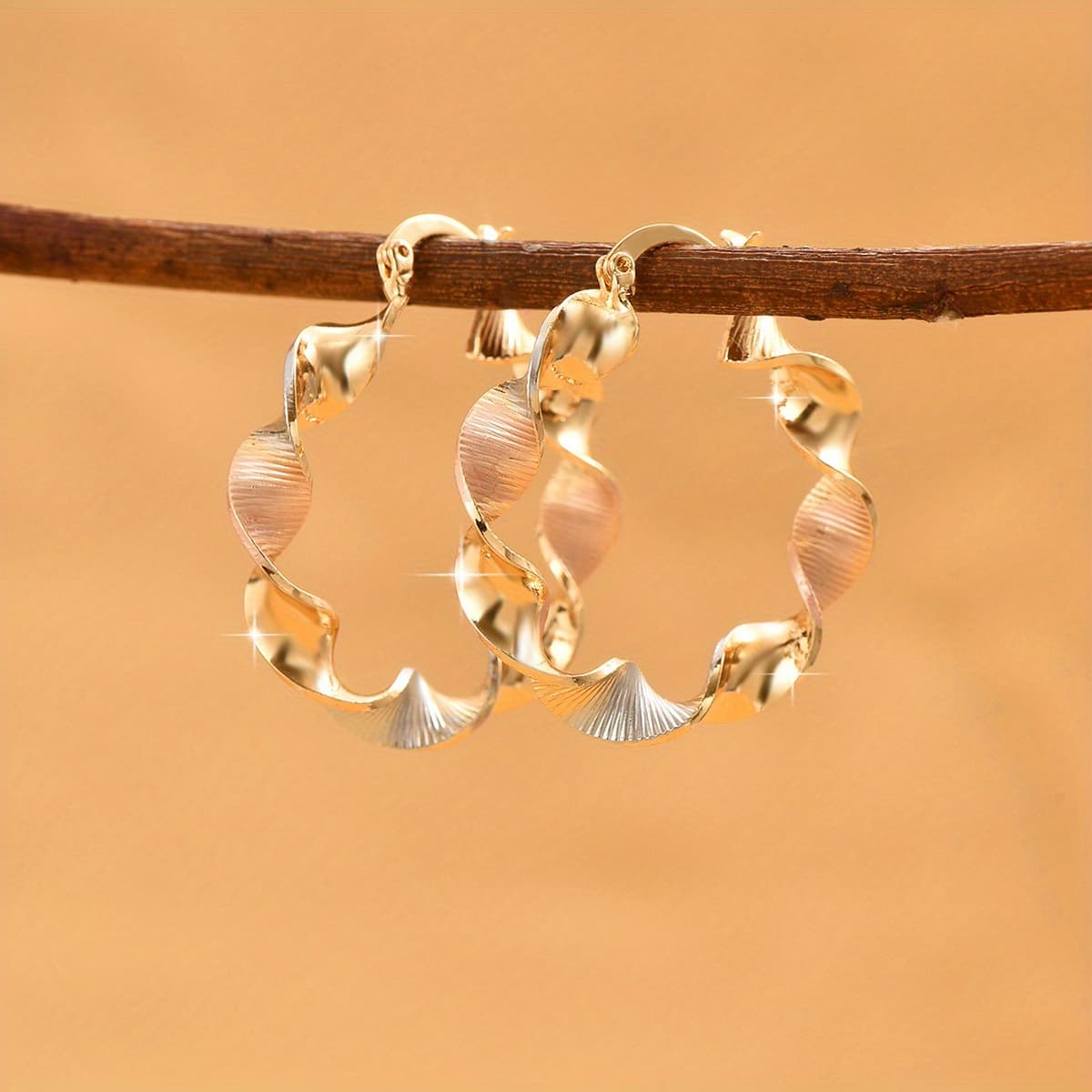 TEMU 1 Pair Of Stylish Bohemian Women's Earrings Match Niche Clothing With Elegant Personality Of Women's Accessories Suitable For Women's Jewelry, With Everyday Clothing, The For Gifts