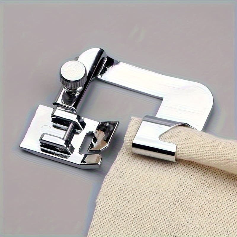 TEMU 1pc Multifunctional Hemming Roller Presser Foot - Sewing Machine Accessory Suitable For 6/8 Models