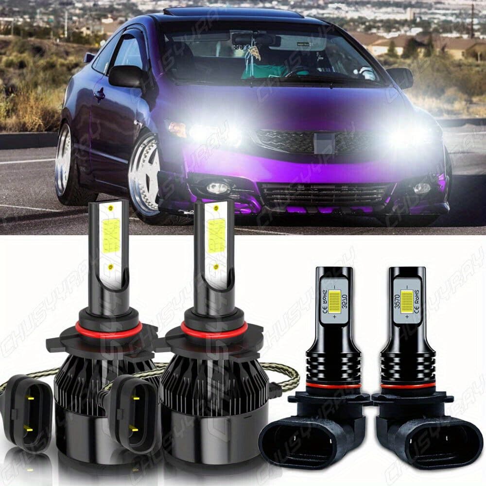 TEMU 6000k Led Front Headlight High/ Low Bulb For 2dr Coupe- 2006 - 2011