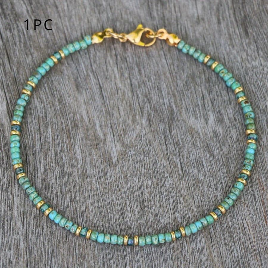 TEMU Women' Boho Stone Pendant Necklace - Retro Bohemian Suitable For Daily Wear & Special Occasions